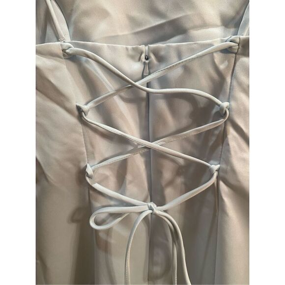 Vintage ice blue gown - Picture 6 of 9